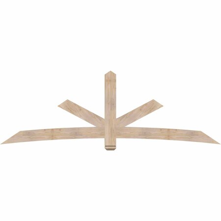 Ekena Millwork Alberta Smooth Timber Gable Bracket, Douglas Fir, 108"W x 36"H x 3 1/2"D x 5 1/2"F, 8/12 Pitch GBW108X36X0406ALB00SDF